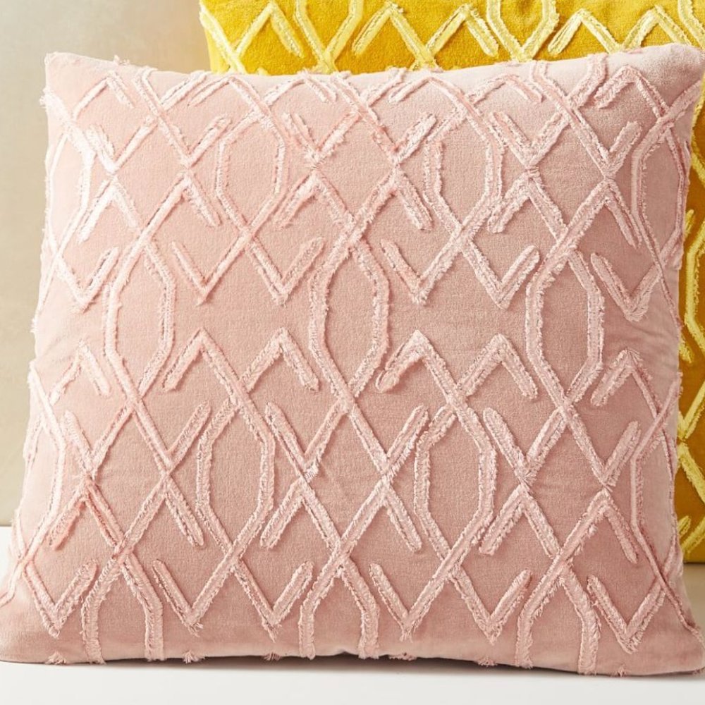 West Elm - Cut Embroidery Velvet Pillow Cover (NWT)
